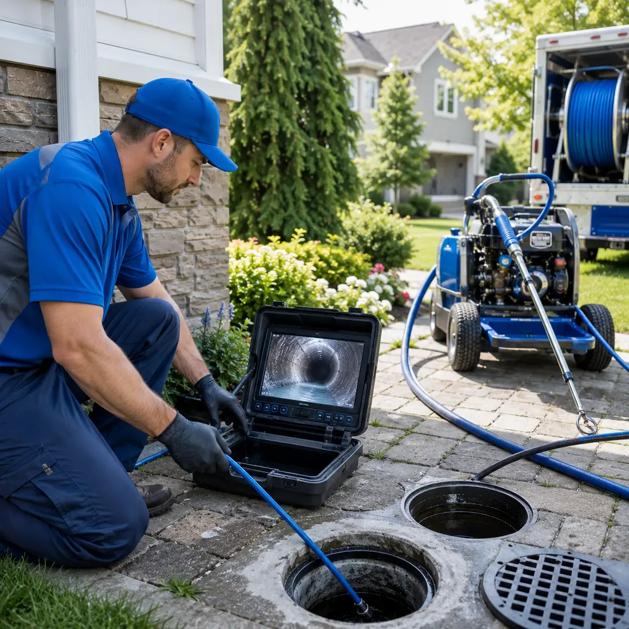 Outdoor drain cleaning professionals serving Palms, MI